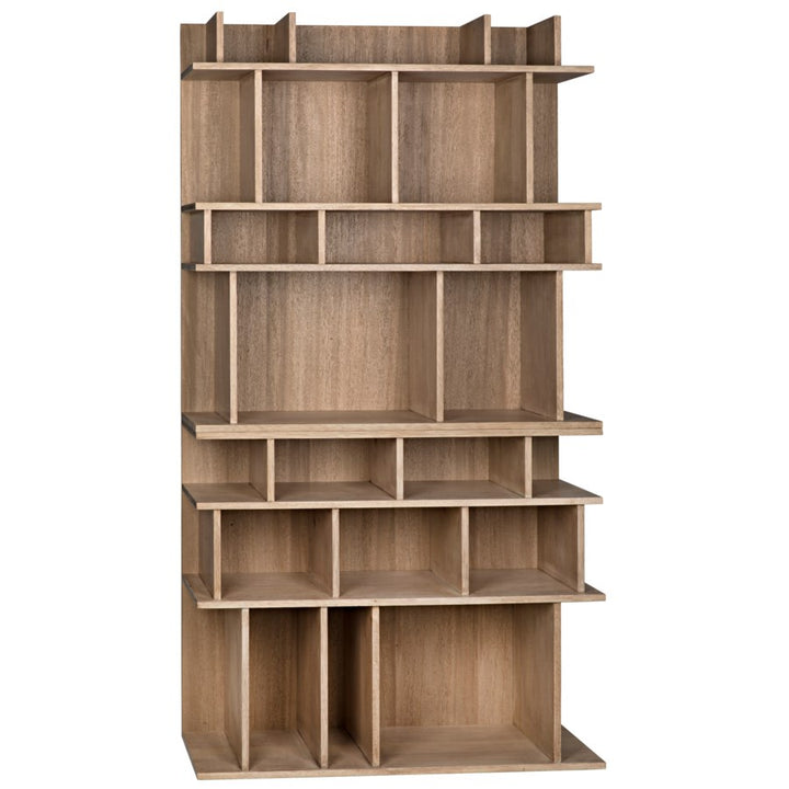 Rashi Bookcase-Noir-NOIR-GBCS196WAW-Bookcases & Cabinets-1-France and Son