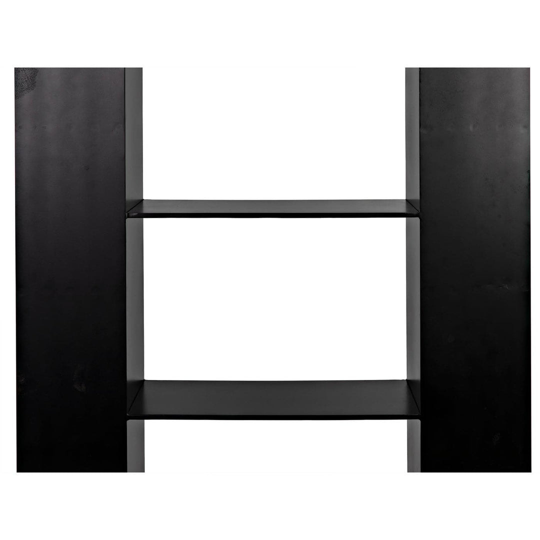 Triumph Bookcase - Black Steel-Noir-NOIR-GBCS229MTB-Bookcases & Cabinets-3-France and Son