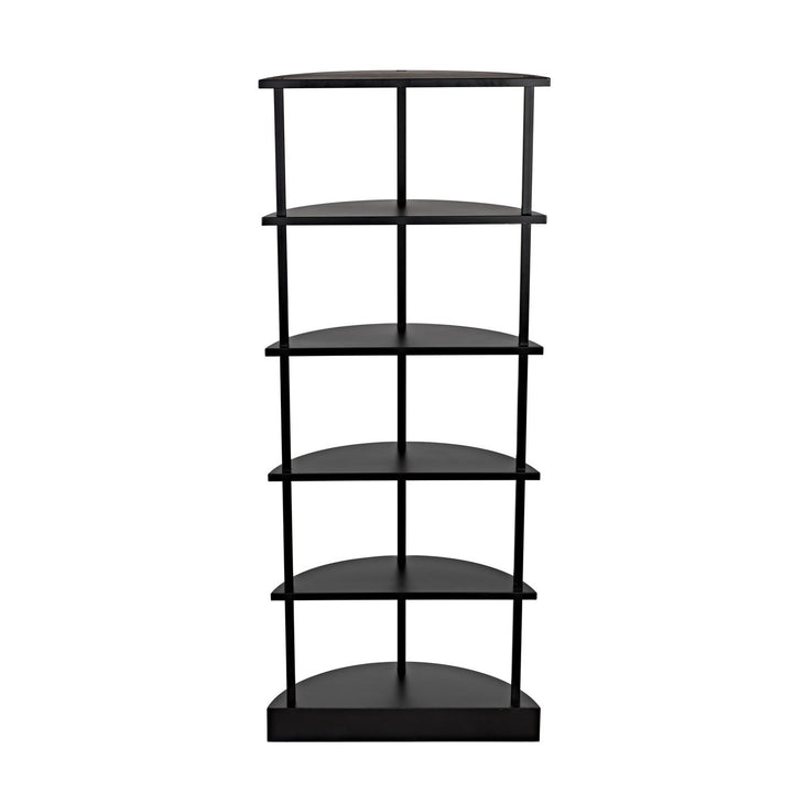 Spago Bookcase - Black Metal-Noir-NOIR-GBCS234MTB-Bookcases & Cabinets-4-France and Son