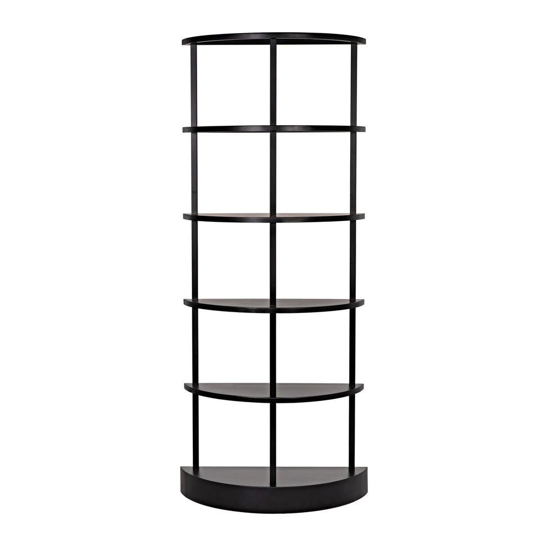 Spago Bookcase - Black Metal-Noir-NOIR-GBCS234MTB-Bookcases & Cabinets-2-France and Son
