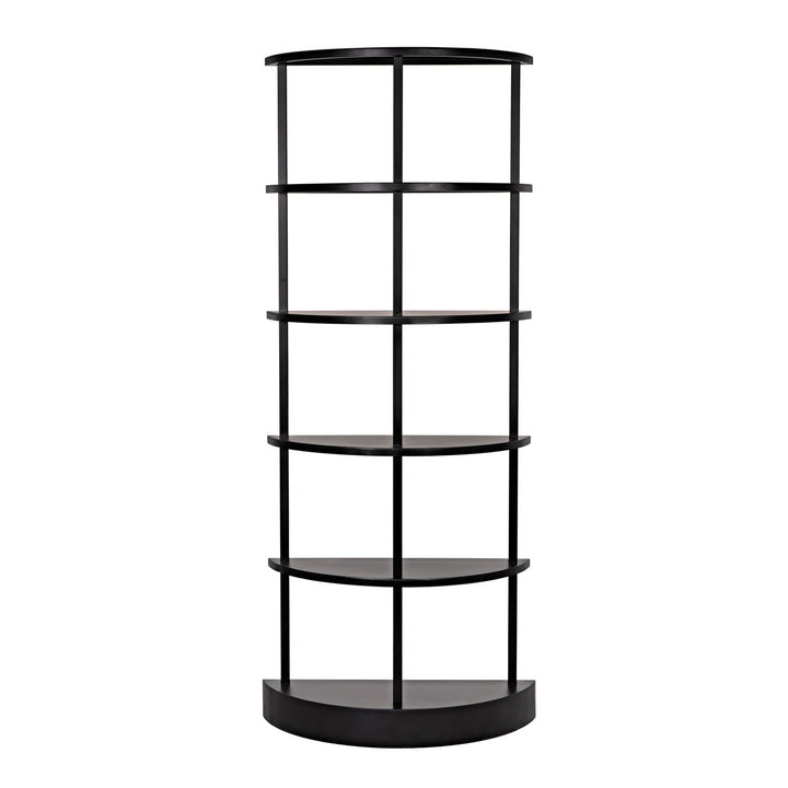 Spago Bookcase - Black Metal-Noir-NOIR-GBCS234MTB-Bookcases & Cabinets-2-France and Son
