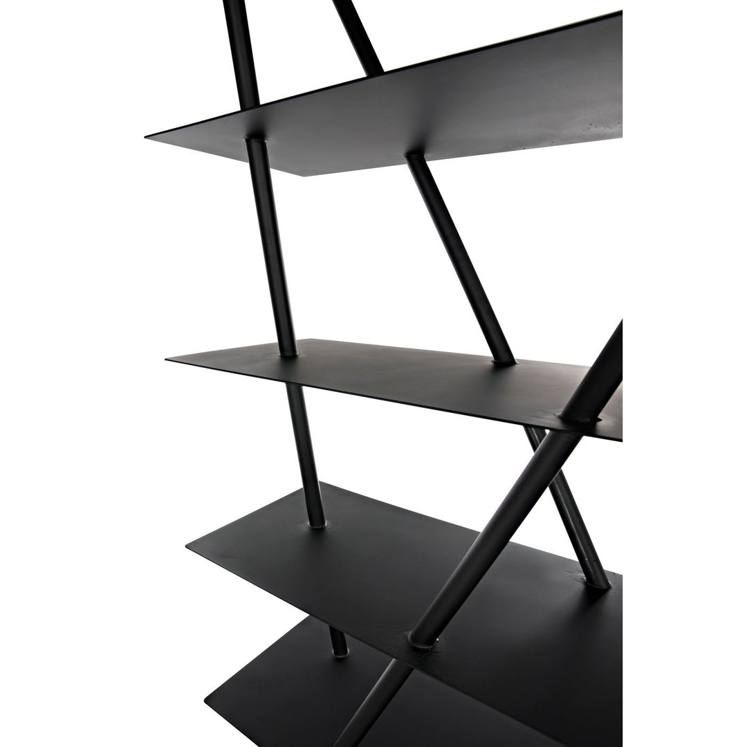 Siddhartha Bookcase - Black Metal-Noir-NOIR-GBCS241MTB-Bookcases & Cabinets-5-France and Son