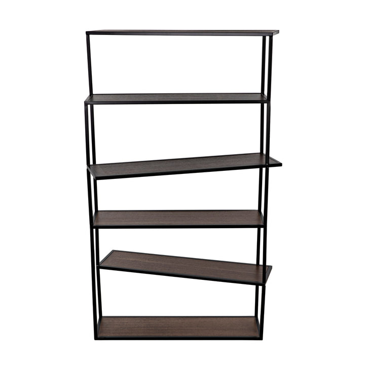Verso Bookcase-Noir-NOIR-GBCS244MTB-Bookcases & Cabinets-1-France and Son
