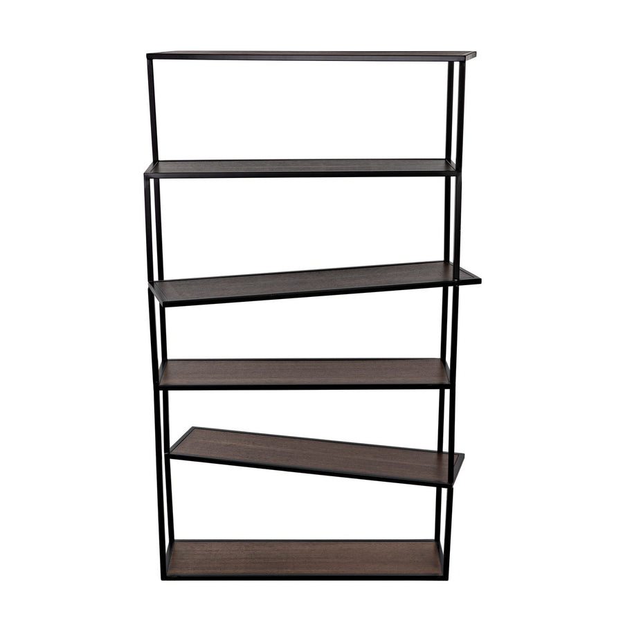 Verso Bookcase-Noir-NOIR-GBCS244MTB-Bookcases & Cabinets-1-France and Son
