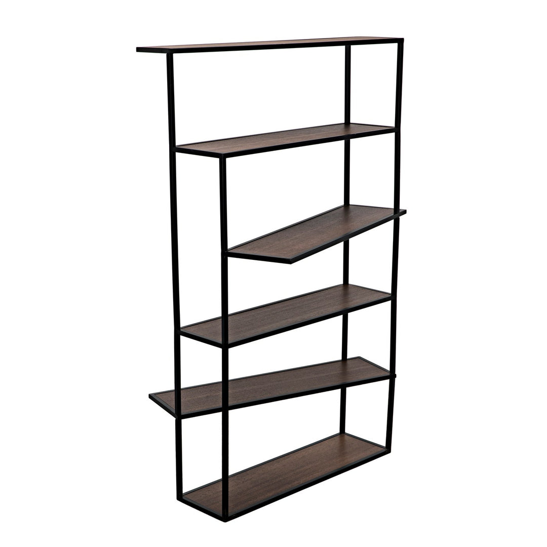 Verso Bookcase-Noir-NOIR-GBCS244MTB-Bookcases & Cabinets-4-France and Son