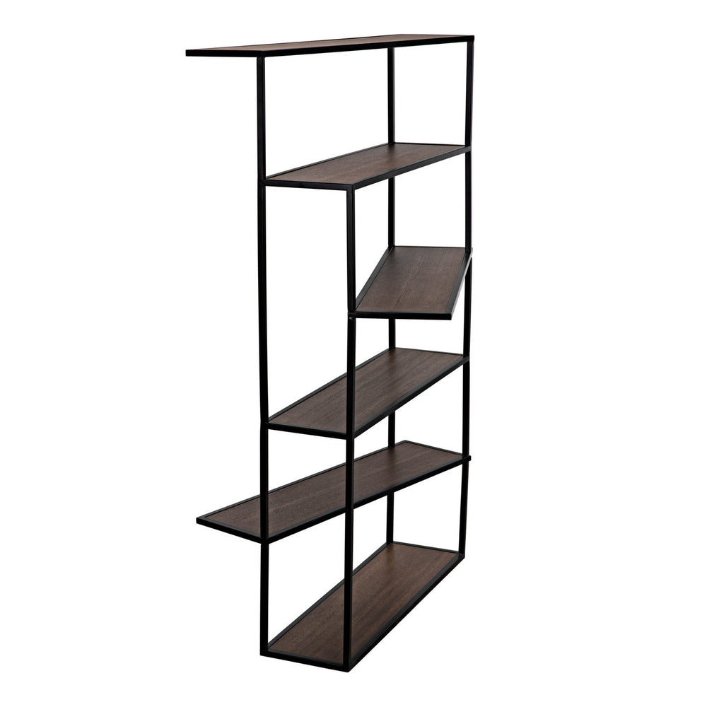 Verso Bookcase-Noir-NOIR-GBCS244MTB-Bookcases & Cabinets-2-France and Son