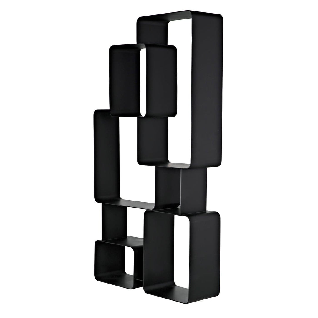 Larra Bookcase-Noir-NOIR-GBCS251MTB-Bookcases & Cabinets-4-France and Son