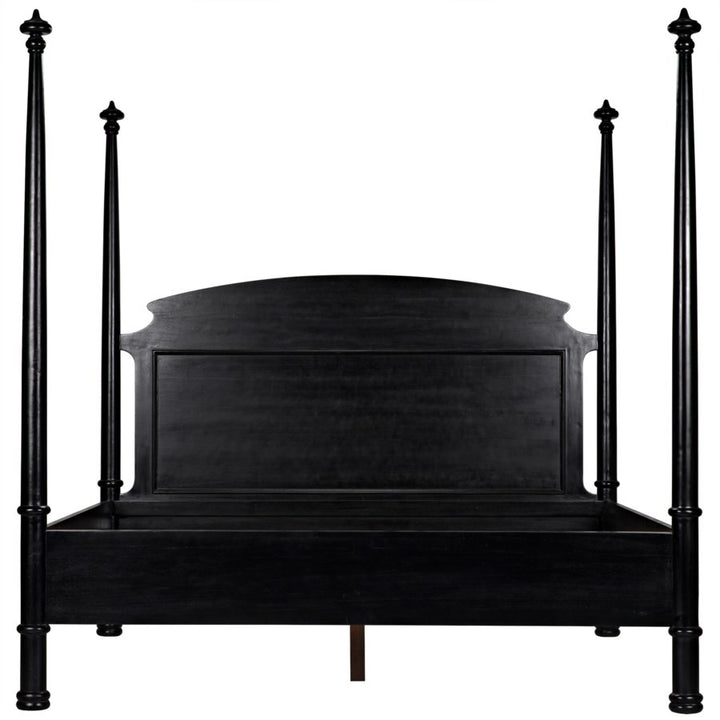 New Douglas Bed-Noir-NOIR-GBED116EKHB-NEW-BedsKing-Hand Rubbed Black-2-France and Son
