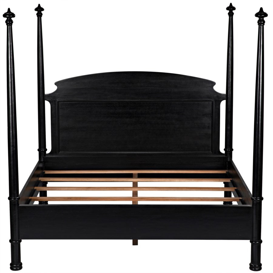 New Douglas Bed-Noir-NOIR-GBED116EKHB-NEW-BedsKing-Hand Rubbed Black-3-France and Son