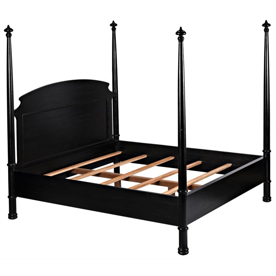 New Douglas Bed-Noir-NOIR-GBED116EKHB-NEW-BedsKing-Hand Rubbed Black-4-France and Son