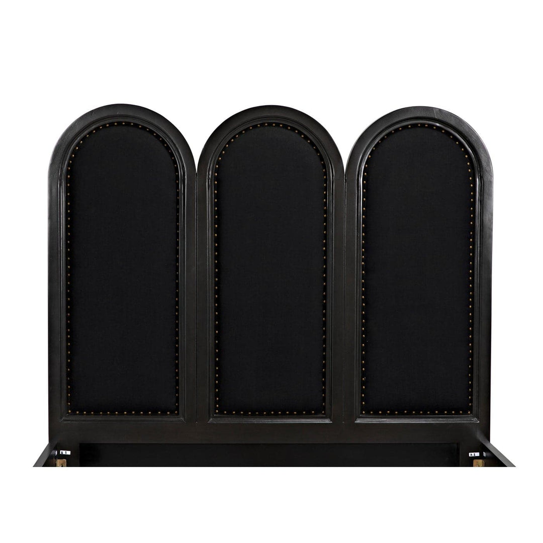 Arch Bed - Queen-Noir-NOIR-GBED137QP-Beds-5-France and Son