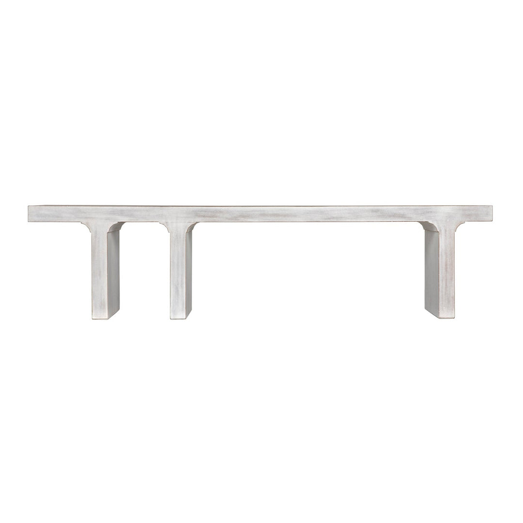 Kir Bench, White Wash-Noir-NOIR-GBEN139WH-Benches-1-France and Son