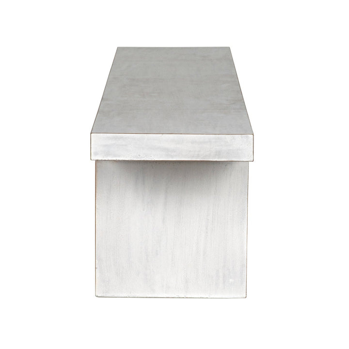 Kir Bench, White Wash-Noir-NOIR-GBEN139WH-Benches-3-France and Son