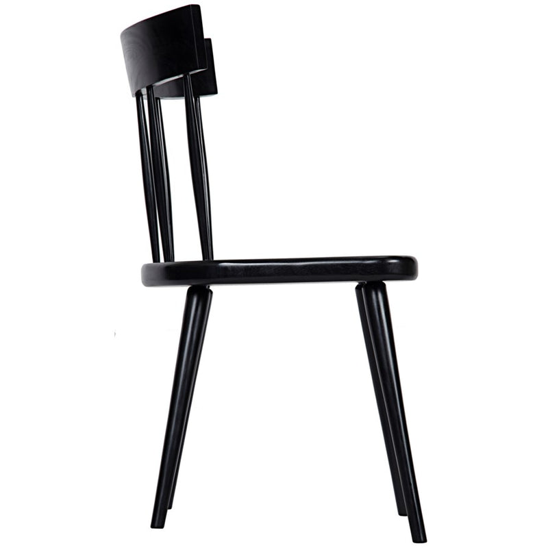 Esme Chair, Hand Rubbed Black-Noir-NOIR-GCHA257HB-Dining Chairs-3-France and Son