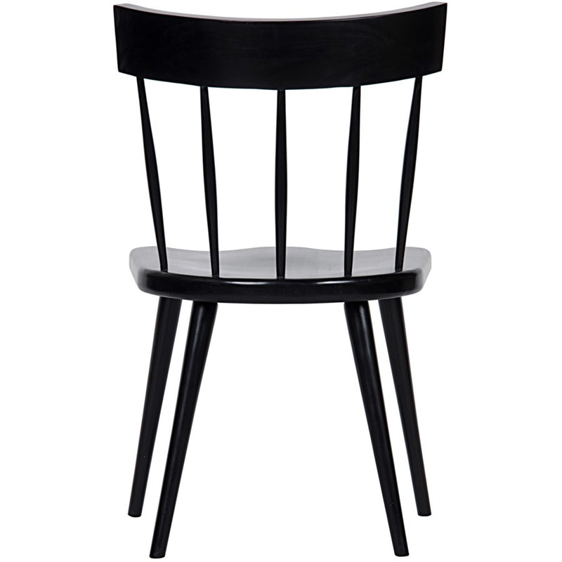 Esme Chair, Hand Rubbed Black-Noir-NOIR-GCHA257HB-Dining Chairs-4-France and Son