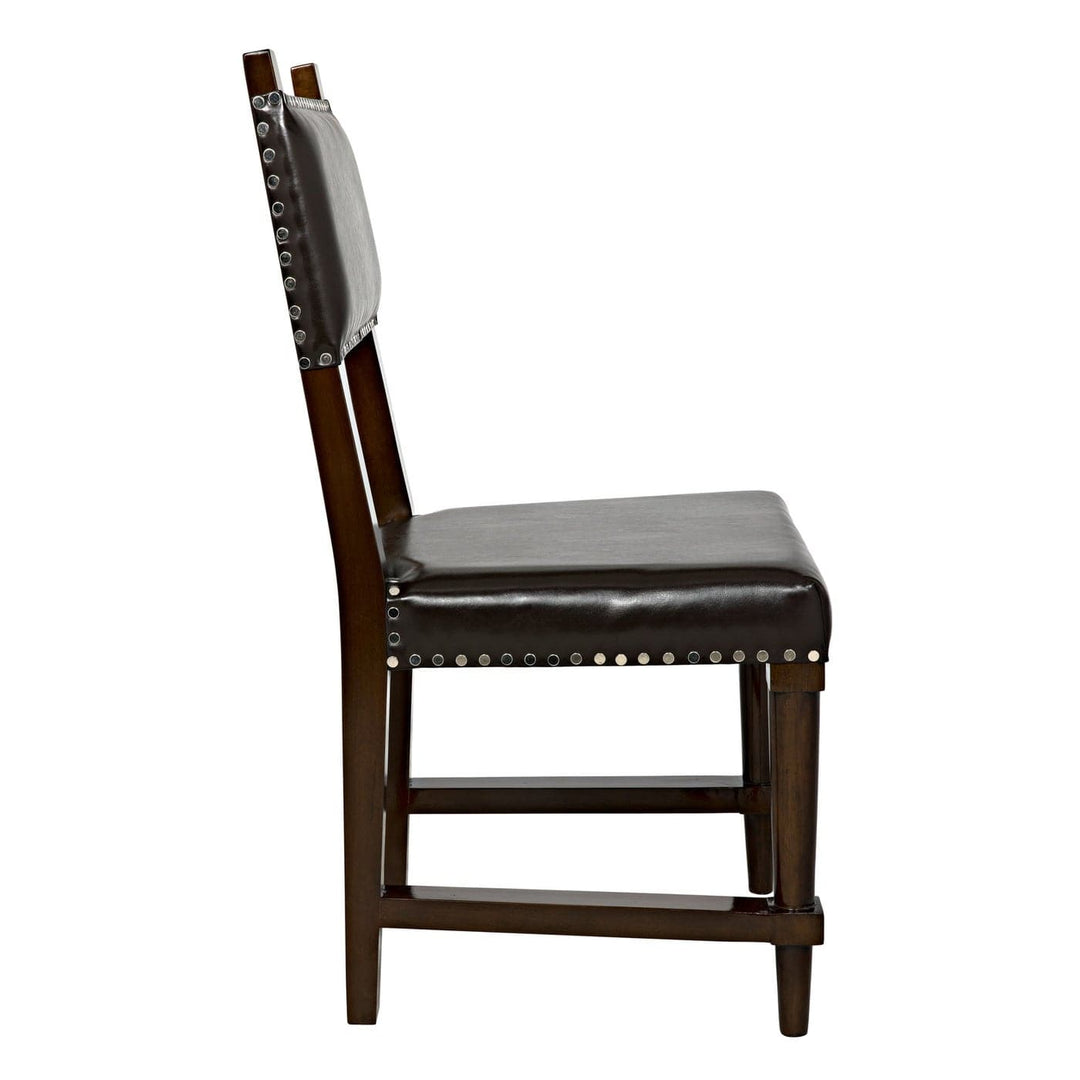 Kerouac Chair, Distressed Brown-Noir-NOIR-GCHA275D-Dining Chairs-2-France and Son