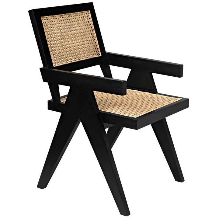 Jude Chair w/Caning-Noir-NOIR-GCHA278B-Lounge ChairsBlack-5-France and Son