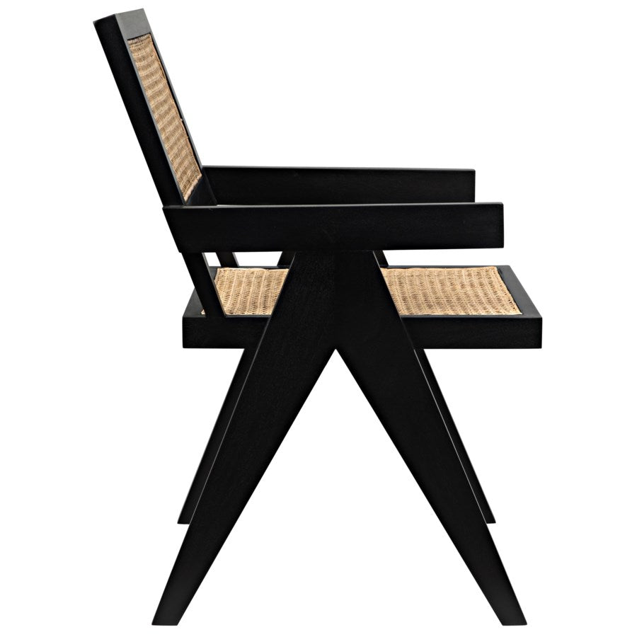 Jude Chair w/Caning-Noir-NOIR-GCHA278B-Lounge ChairsBlack-6-France and Son