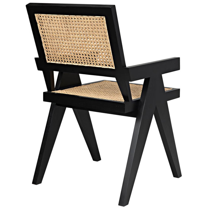 Jude Chair w/Caning-Noir-NOIR-GCHA278B-Lounge ChairsBlack-7-France and Son