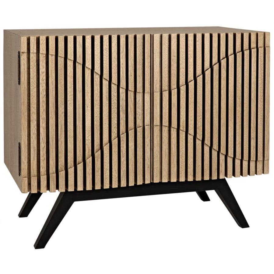 Illusion Single Sideboard-Noir-NOIR-GCON244BW-1-Sideboards & CredenzasBleached Walnut-1-France and Son