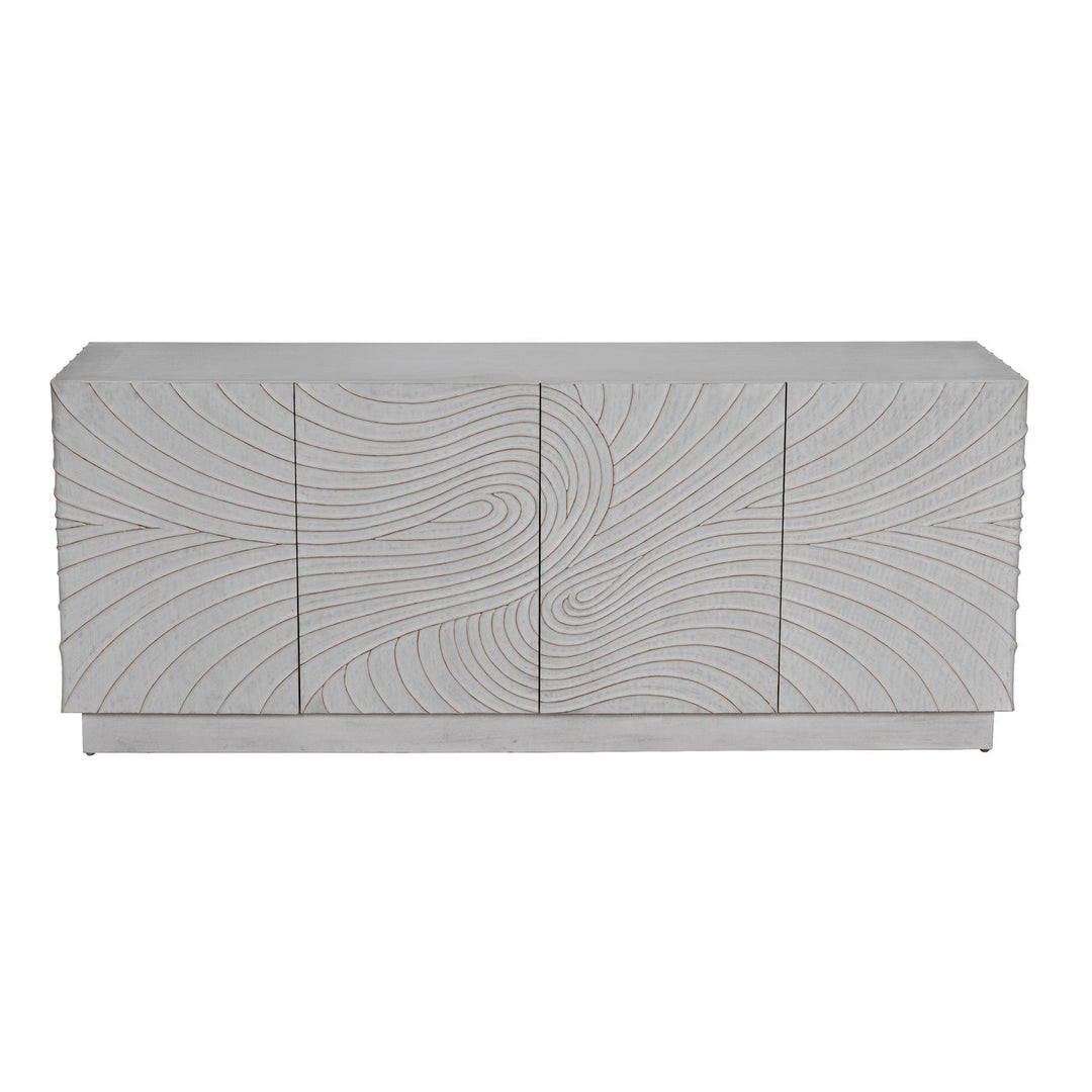 Cavalier Sideboard - White Wash-Noir-NOIR-GCON333WH-Sideboards & Credenzas-3-France and Son