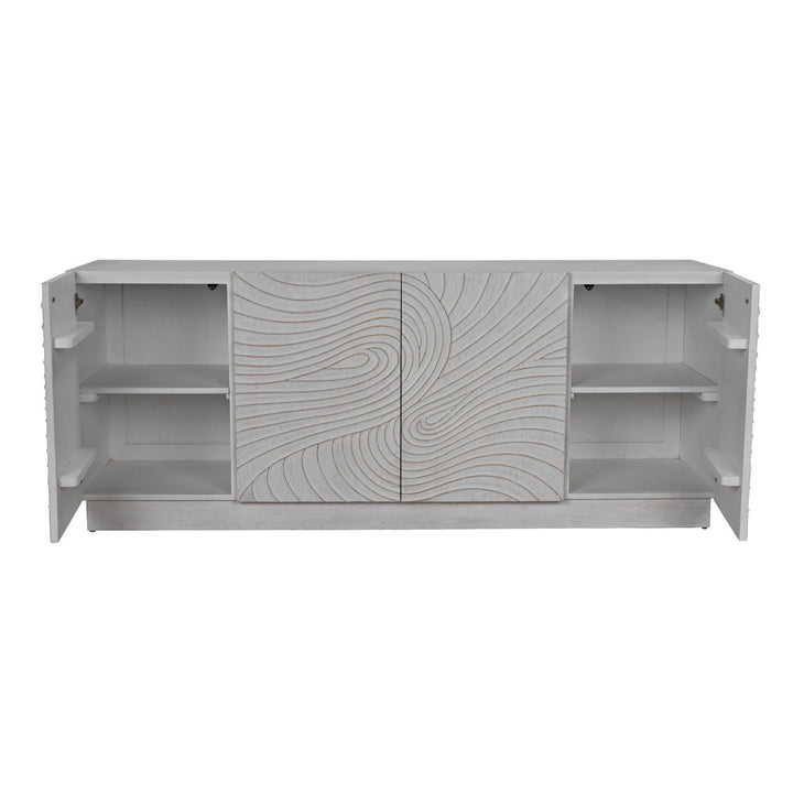 Cavalier Sideboard - White Wash-Noir-NOIR-GCON333WH-Sideboards & Credenzas-4-France and Son