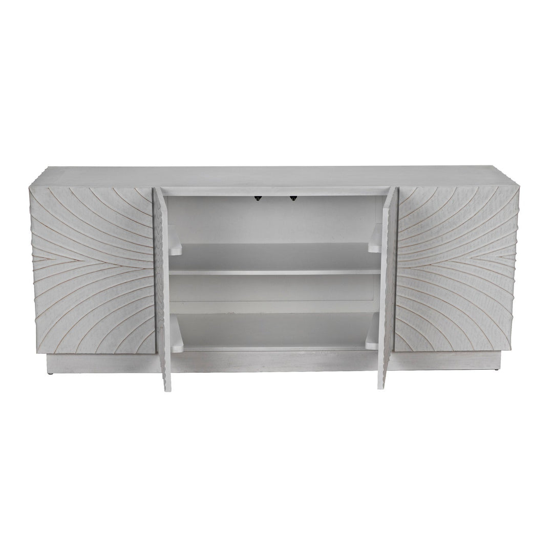 Cavalier Sideboard - White Wash-Noir-NOIR-GCON333WH-Sideboards & Credenzas-5-France and Son