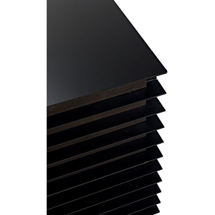 Elevation Sideboard - Ebony Walnut with Steel-Noir-NOIR-GCON347EB-Sideboards & Credenzas-6-France and Son