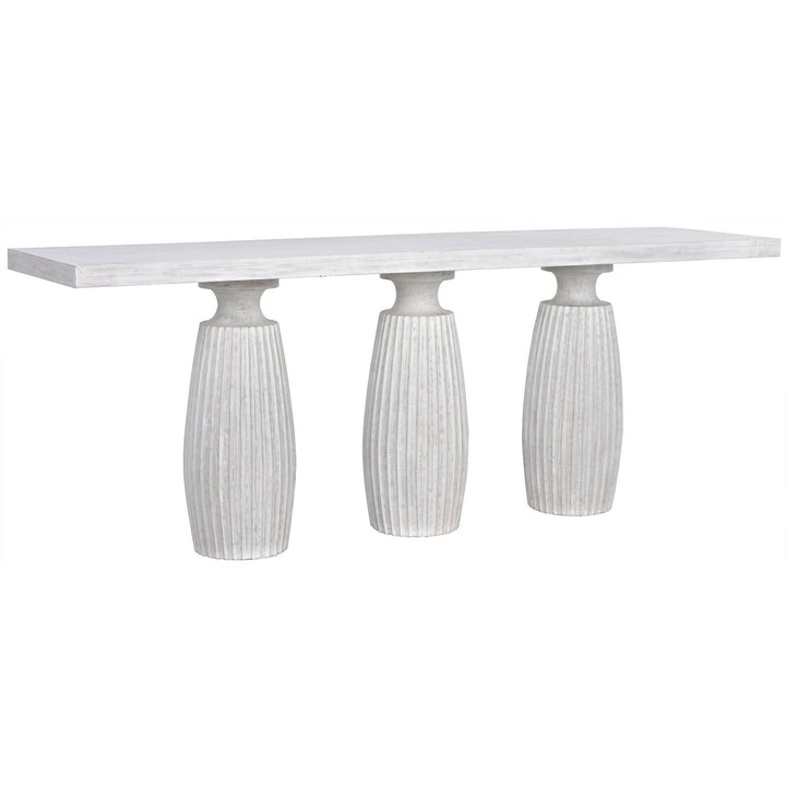 Evelyn Console - White Wash-Noir-NOIR-GCON373WH-Console Tables-4-France and Son