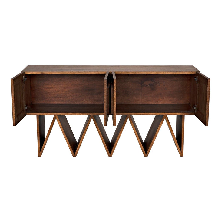 Jean-Michel Sideboard - Dark Walnut With Mirror-Noir-NOIR-GCON394DW-Sideboards & Credenzas-5-France and Son