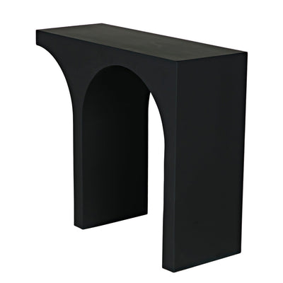 Maximus Console/Side Table, black steel-Noir-NOIR-GCON396MTB-Side Tables-3-France and Son