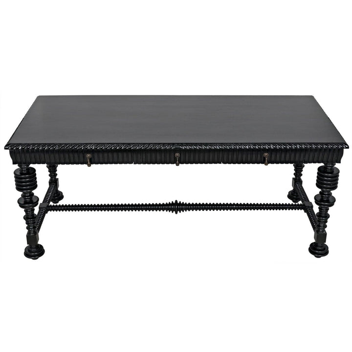 Portuguese Desk Large-Noir-NOIR-GDES115DGR-DesksDistressed Grey-5-France and Son