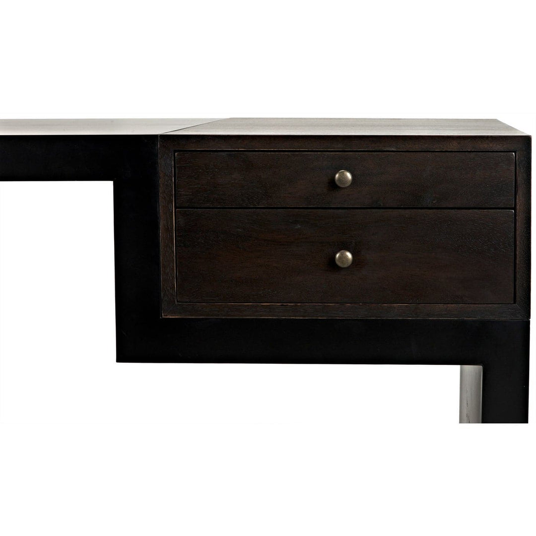 Alvaro Desk - Black Steel With Ebony Walnut-Noir-NOIR-GDES179MTB-Desks-6-France and Son