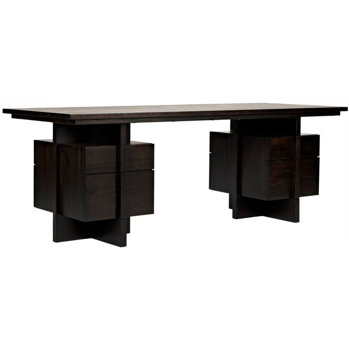 Bridge Desk, Ebony Walnut-Noir-NOIR-GDES180EB-Desks-1-France and Son