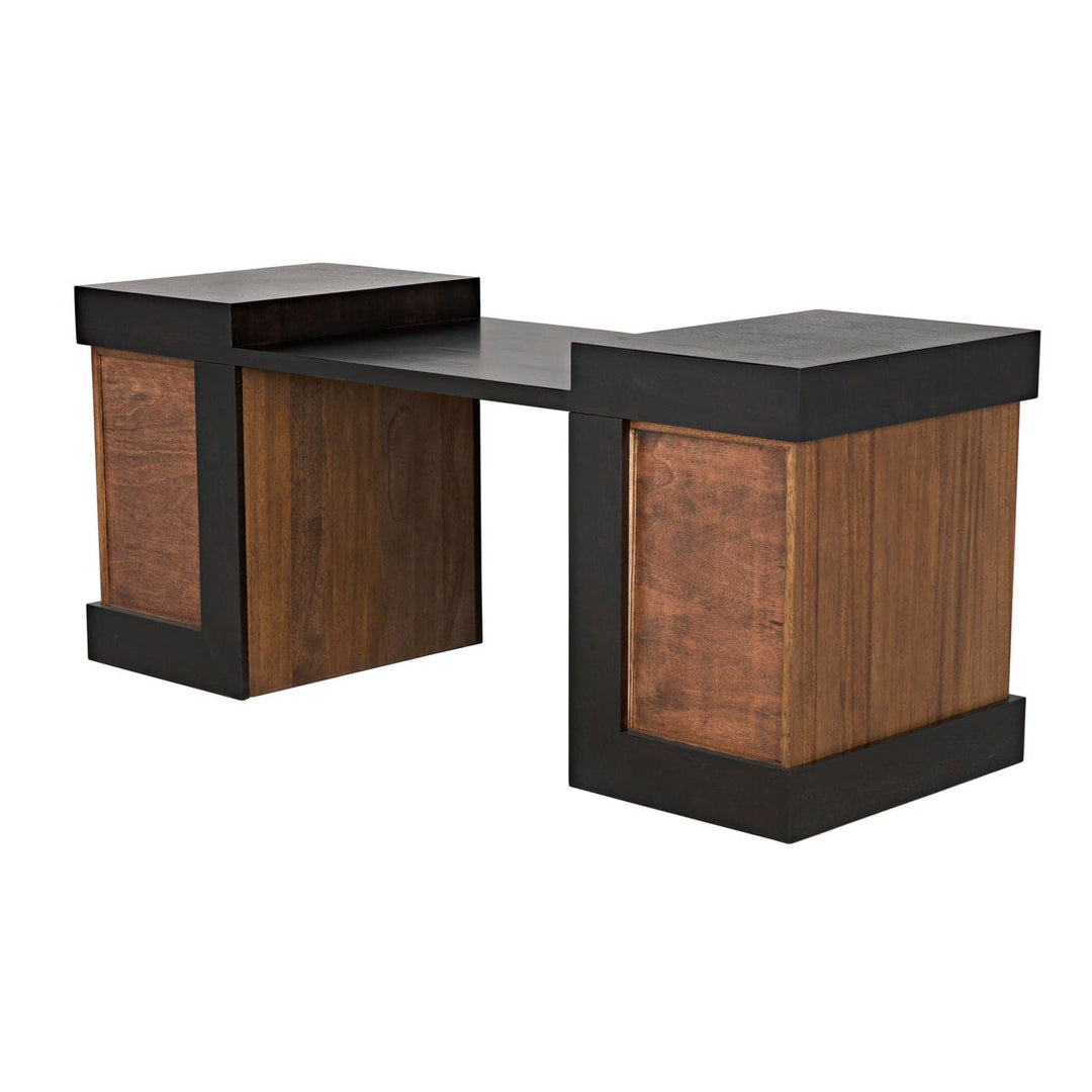 Bentley Desk - Dark / Ebony Walnut-Noir-NOIR-GDES194EBDW-Desks-5-France and Son