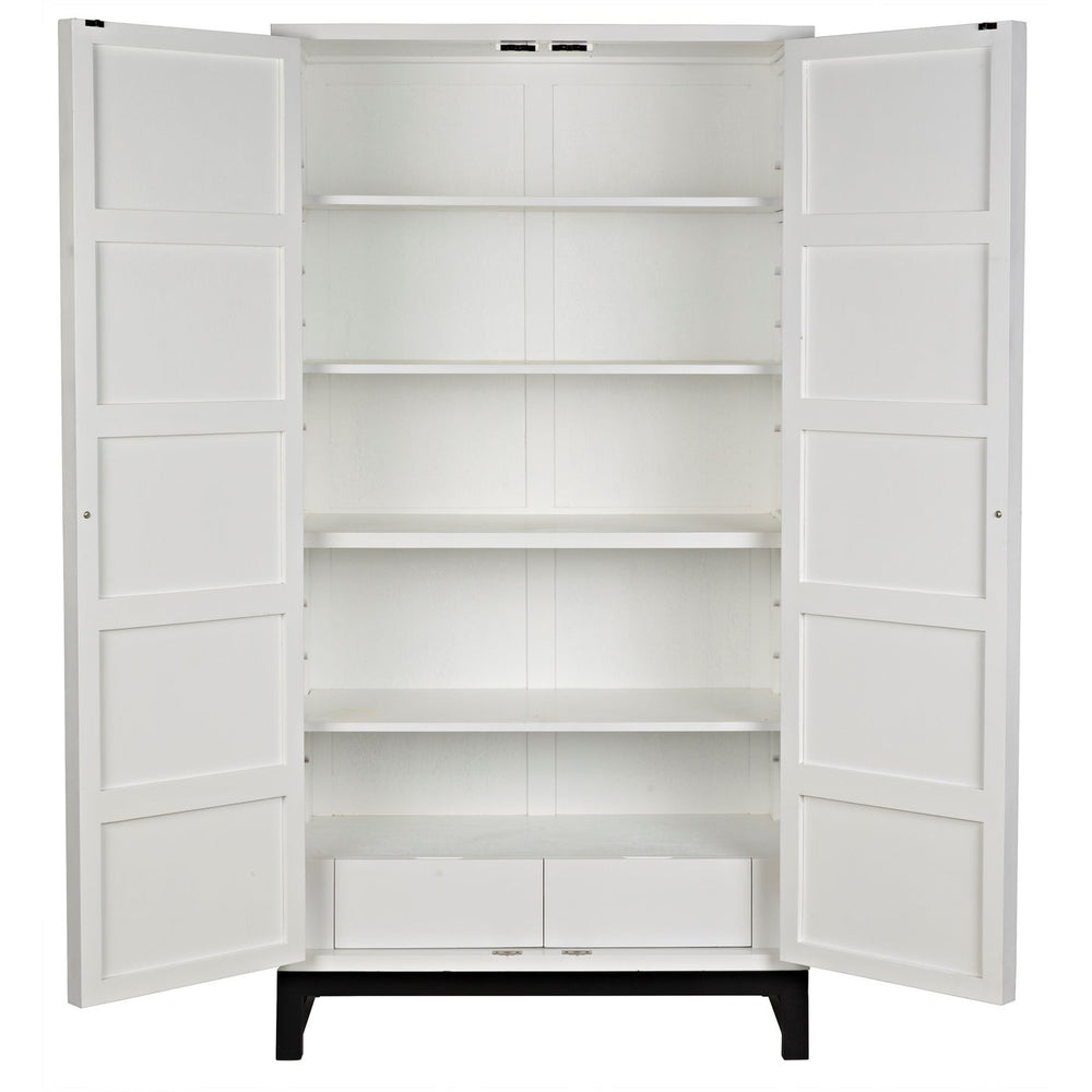 Maharadscha Hutch - Small Solid White-Noir-NOIR-GHUT118SW-S-Bookcases & Cabinets-2-France and Son