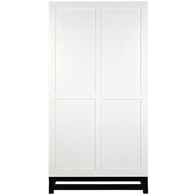 Maharadscha Hutch - Small Solid White-Noir-NOIR-GHUT118SW-S-Bookcases & Cabinets-5-France and Son