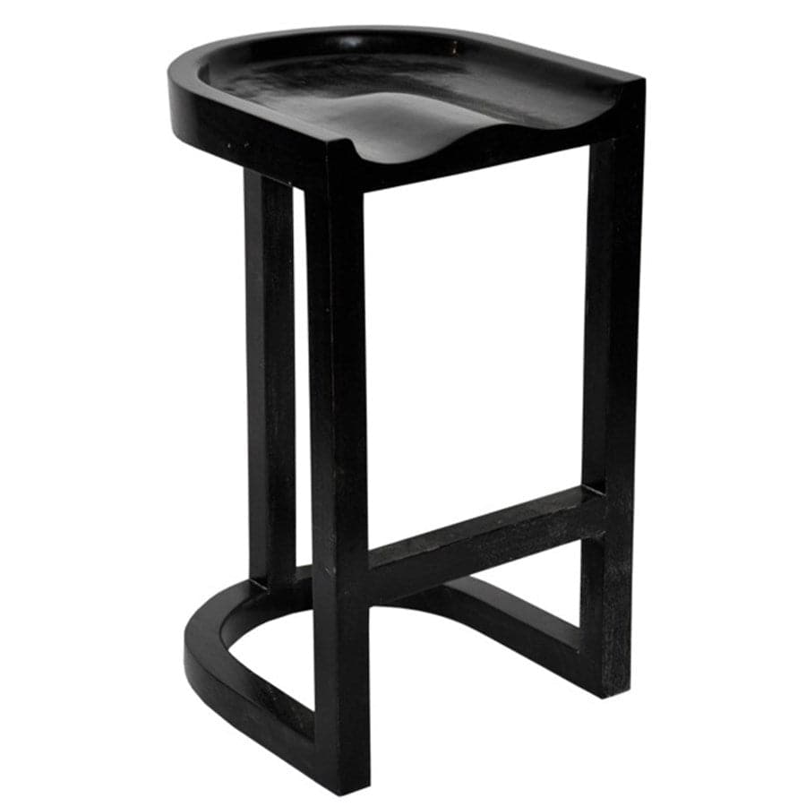 Saddle Counter Stool-Noir-NOIR-GSTOOL111HBS-Bar Stools-6-France and Son