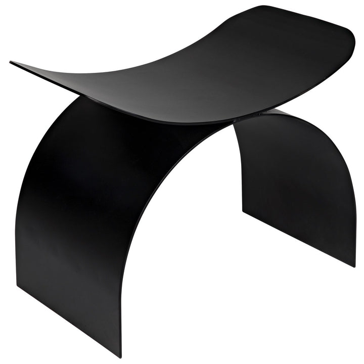 Papillon Stool - Black Steel-Noir-NOIR-GSTOOL154MTB-Stools & Ottomans-3-France and Son