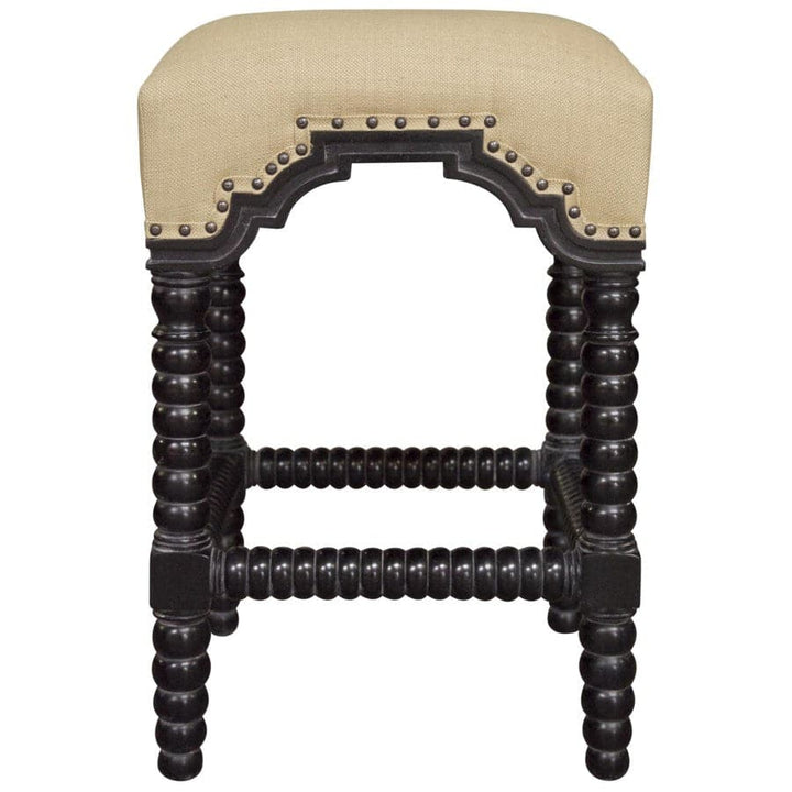 Abacus Counter Stool - Hand Rubbed Black-Noir-NOIR-GSTOOL201HBS-C-Bar Stools-3-France and Son