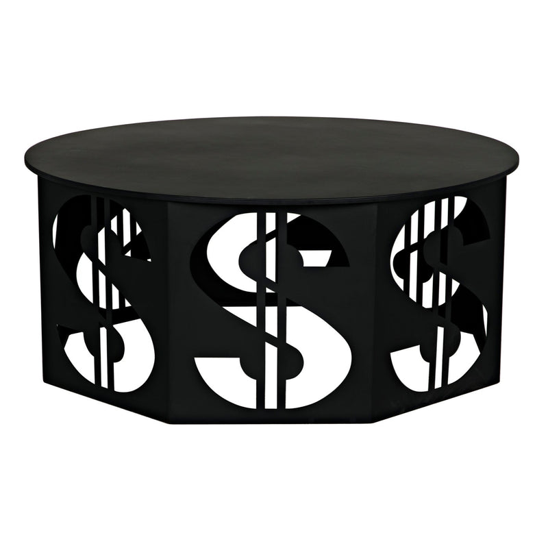 Dollar Coffee Table Black Steel-Noir-NOIR-GTAB1119MTB-Coffee Tables-3-France and Son