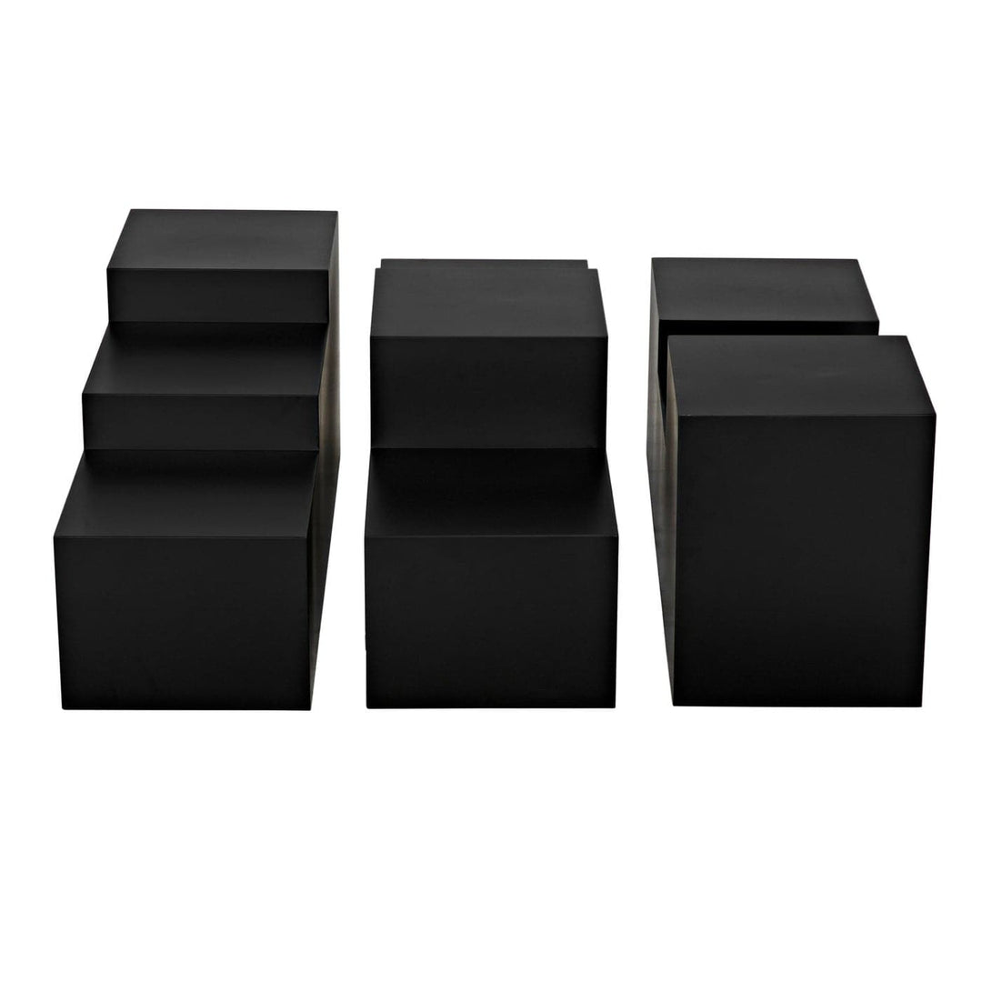 Stein Coffee Table - 3 pcs-Noir-NOIR-GTAB1123MTB-Coffee Tables-4-France and Son