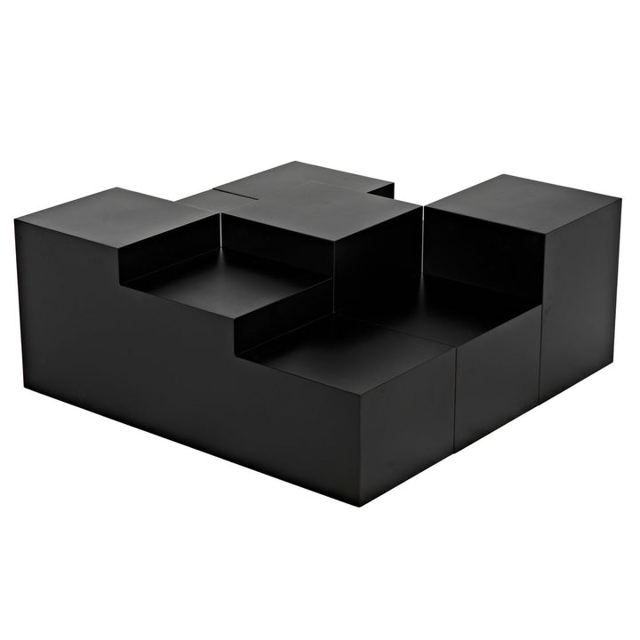 Stein Coffee Table - 3 pcs-Noir-NOIR-GTAB1123MTB-Coffee Tables-5-France and Son