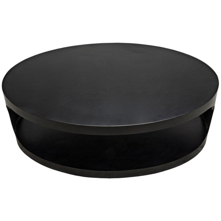 Eclipse Oval Coffee Table-Noir-NOIR-GTAB132MTB-Coffee Tables-3-France and Son