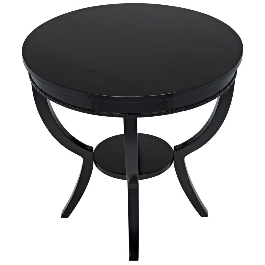 Scheffield Round End Table-Noir-NOIR-GTAB223-Side TablesBlack-2-France and Son