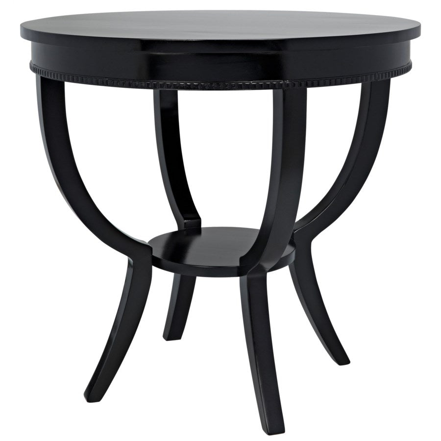 Scheffield Round End Table-Noir-NOIR-GTAB223-Side TablesBlack-1-France and Son