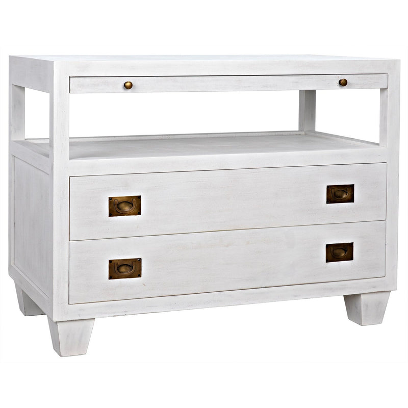 2-Drawer Side Table with Sliding Tray-Noir-NOIR-GTAB243WH-Nightstands-3-France and Son
