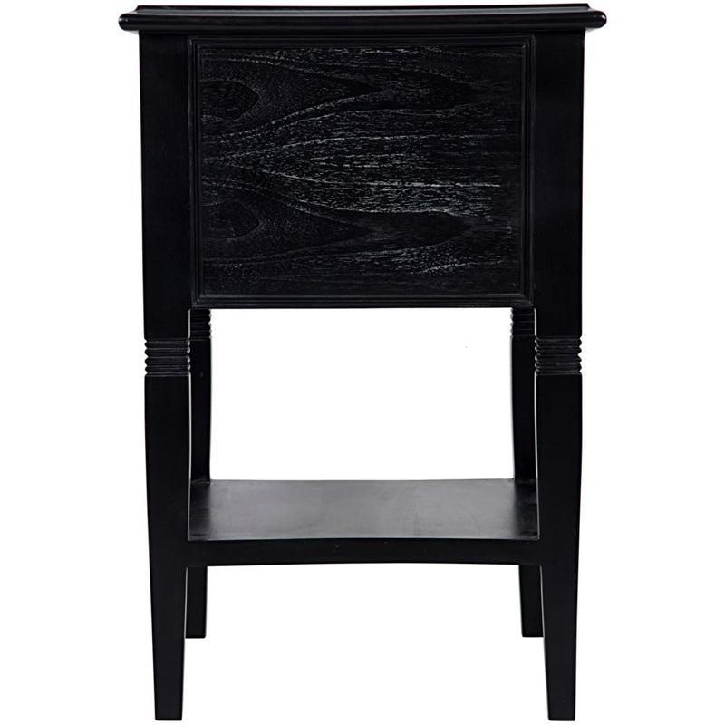 Oxford 2-Drawer Side Table-Noir-NOIR-GTAB246HB-DressersBlack-3-France and Son