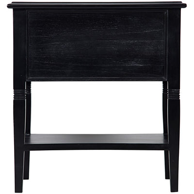 Oxford 2-Drawer Side Table-Noir-NOIR-GTAB246HB-DressersBlack-4-France and Son