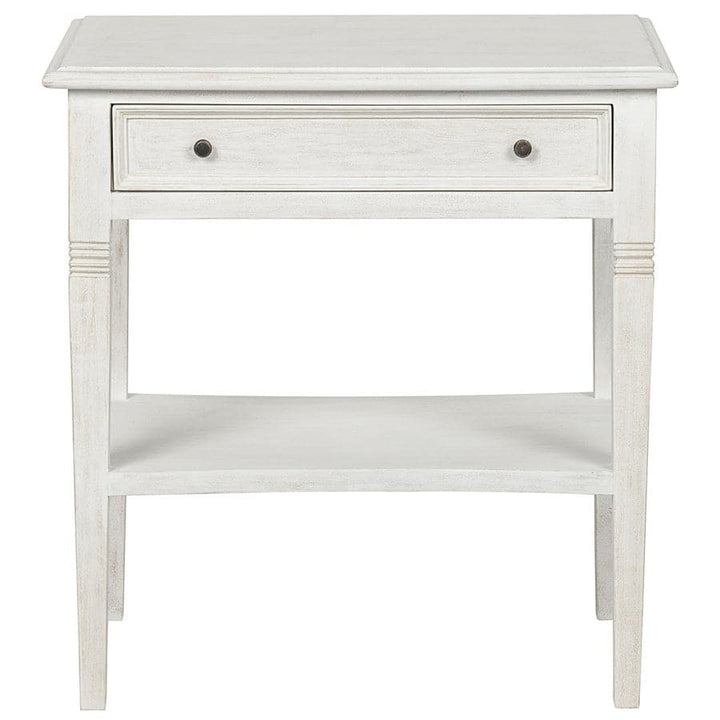 Oxford 1-Drawer Side Table-Noir-NOIR-GTAB247WH-Side TablesWhite-1-France and Son